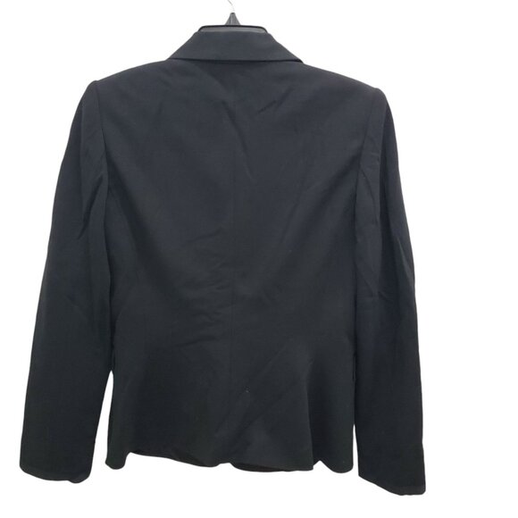 Elie Tahari Women's Black Satin Lapel Stretch‎ 3 Button Career Blazer Size M - Picture 6 of 6